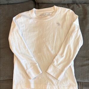 Abercrombie Kids Classic White Long Sleeve Tee